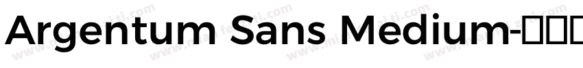 Argentum Sans Medium字体转换